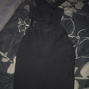 Strappy black bandage dress